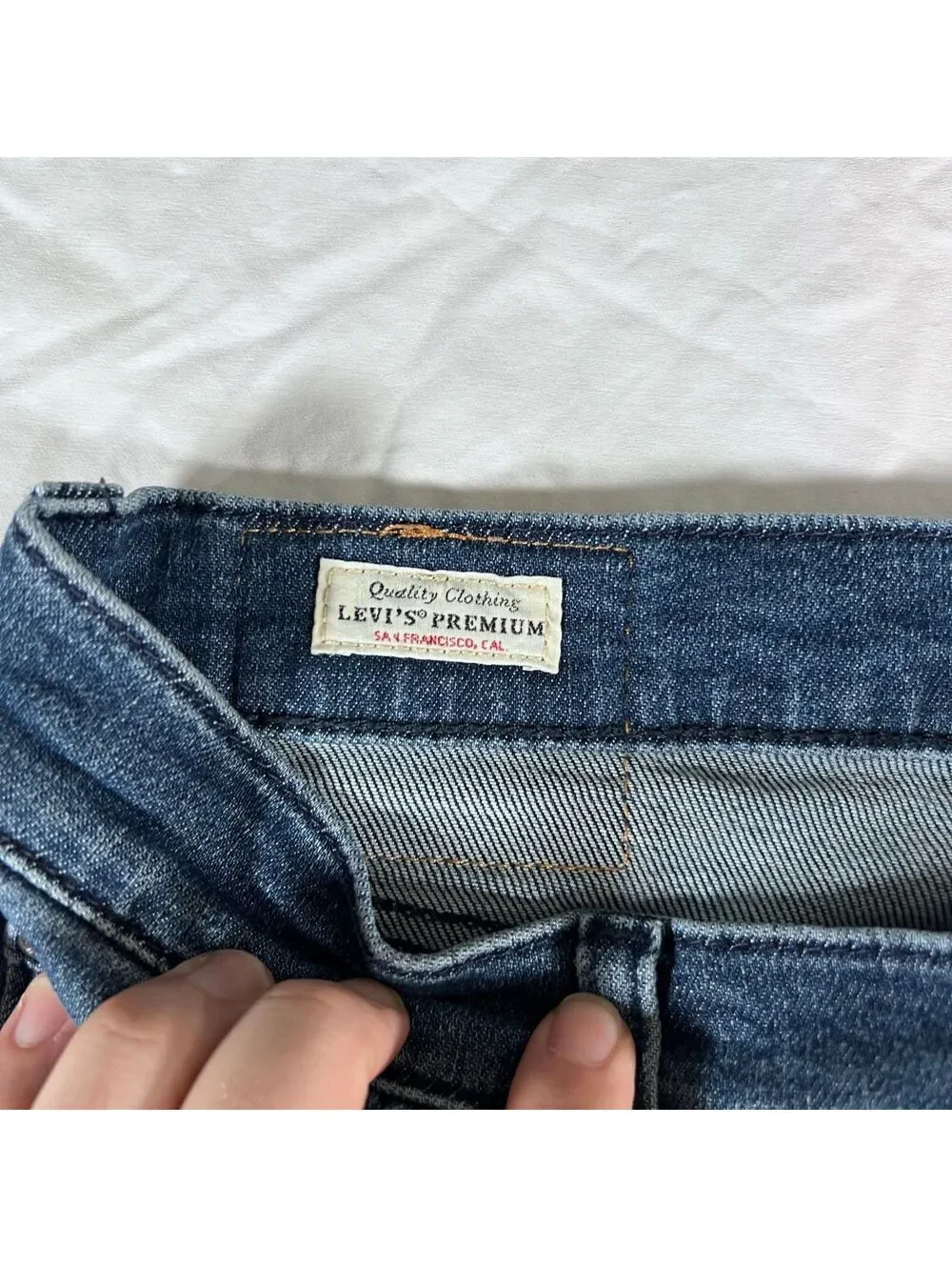 Levi's Premium 512 Slim Taper Jeans Men's W30 L30 Medium Wash Blue Big E